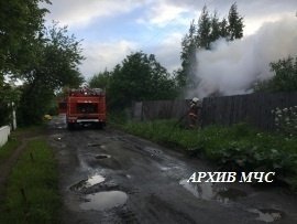 Пожар в г. Кологрив локализован